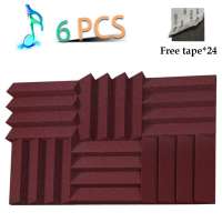 Acoustic Panels Studio Foam Noise Dampening Foam Studio Music Equipment Acoustical Treatments Foam 6 Pcs