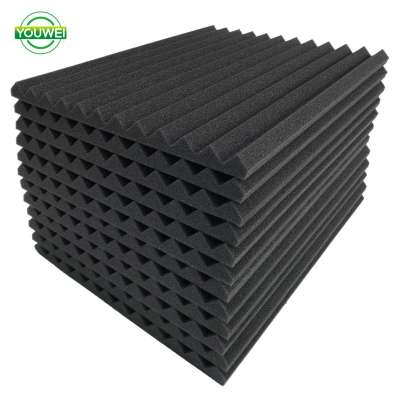 12 PCS Acoustic Foam Soundproof Tiles Charcoal Studio Wedge Panels 1"x 12"x 12"