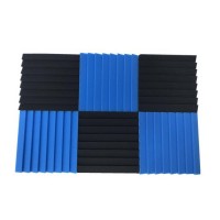 Customized Fireproof Sound Insulation Acoustic Sponge Foam Panel 24 Pack Wedge Shape